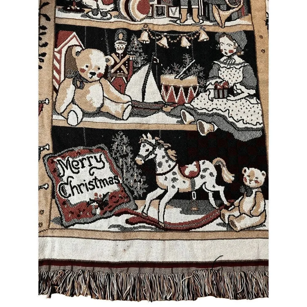Vintage Antique Toys Tapestry Throw Blanket